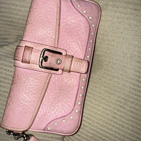 Coach Pink Clutch Wristlet - Picture 4 of 4